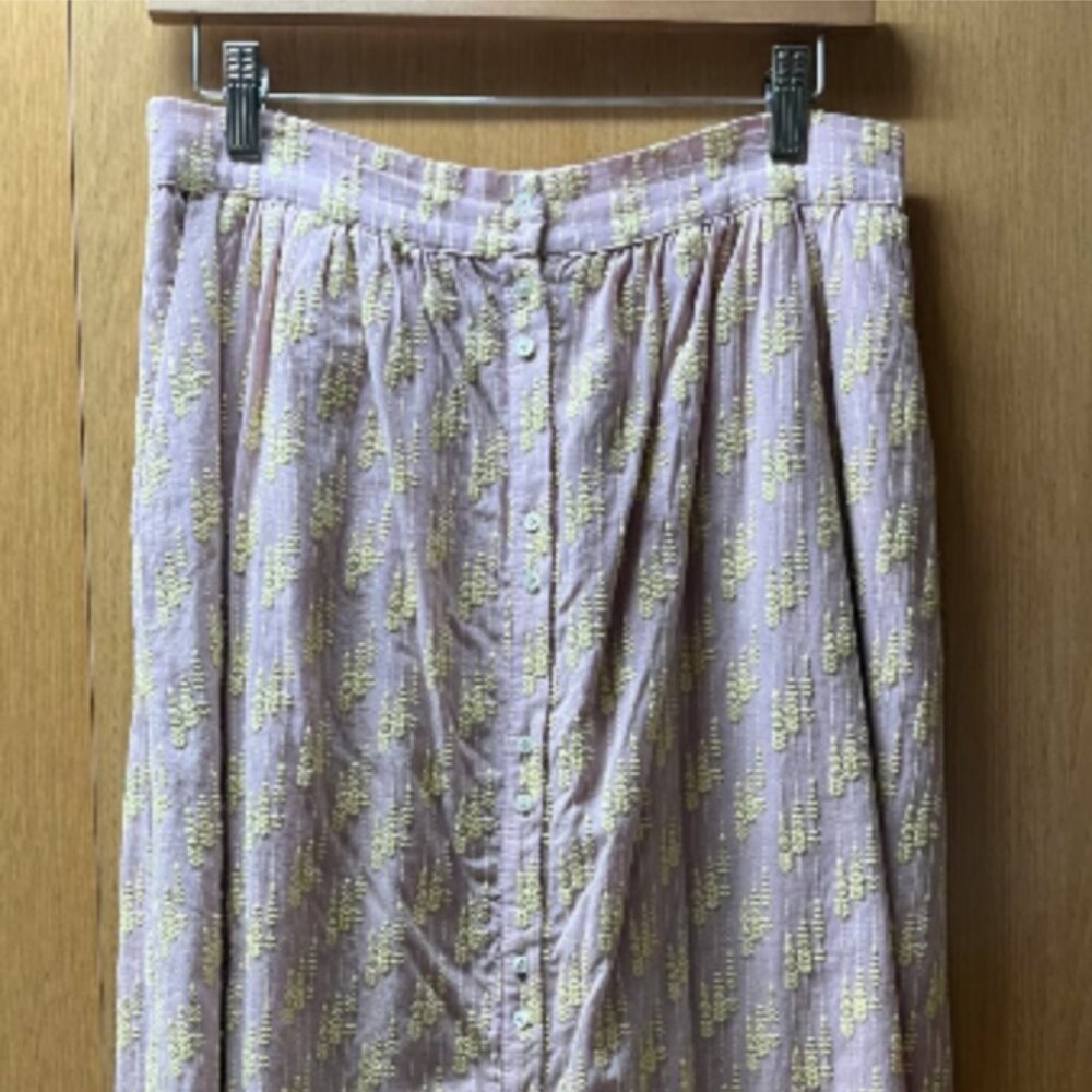 Like New* Balzac Paris Sally skirt with pink and yellow embroidery | size 40 - Picture 2 of 13